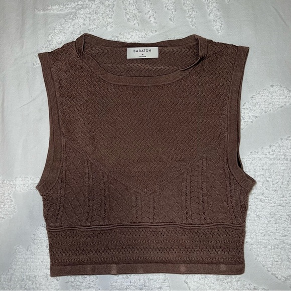 Aritzia Babaton Women Pointelle Knit Tank - Picture 1 of 2
